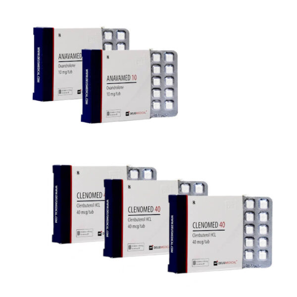 Fortgeschratt Gewiichtsverloscht Pack fir Fraen Anavar Clenbuterol 8 Wochen Deus